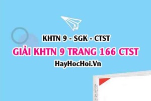 Giải KHTN 9 trang 166 Chân trời sáng tạo SGK
